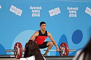 Deutsch: Gewichtheben bei den Olympischen Jugendspielen 2018; Tag 2, 10. Oktober 2018; Jungen 62 kg English: Weightlifting at the 2018 Summer Youth Olympics at 8 October 2018 – Boys' 62 kg