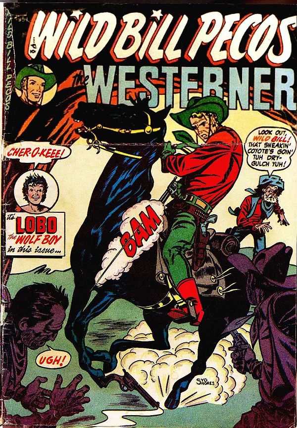 The Westerner #39 (1951), Orbit Publications. Cover art by Syd Shores