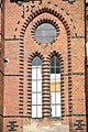 Čeština: Okno Nové synagogy ve Velkém Meziříčí, okr. Žďár nad Sázavou. English: Window of New synagogue in Velké Meziříčí, Žďár nad Sázavou District.