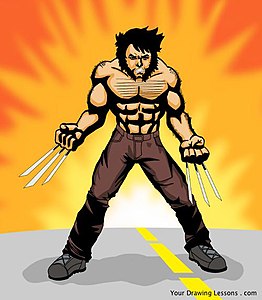 Wolverine Drawing (11377514643).jpg