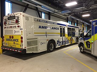 <span class="mw-page-title-main">Ambulance bus</span> Medical bus used to transport and treat several patients at a time