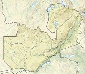 Cataratas Mumbuluma ubicada en Zambia