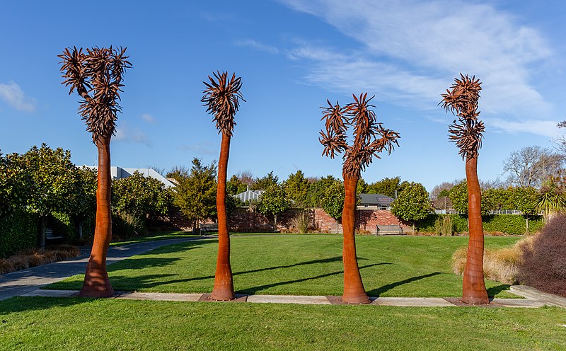 File:'Is Man an Ape or Angel?' sculpture in Addington, Christchurch, New Zealand 02.jpg