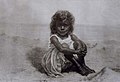 'Little Girl in the Sand' by Grace Hudson, painting -202, photo .jpg