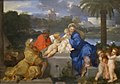'The Holy Family with Saints Elizabeth and the Infant John the Baptist' by Sébastien Bourdon, Dayton.JPG