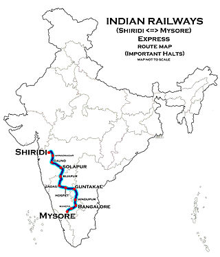 <span class="mw-page-title-main">Mysuru–Sainagar Shirdi Express</span>