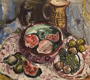 "Watermelons, grape, pears", (75.5х68, 1970)