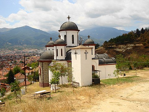 Church "Forty Martyrs of Sebaste". Population is mainly Eastern Orthodox and very religious, in turkish times town was called Monastiri - since many monasteries and churches town had.
