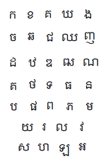 Miniatura para Alfabeto camboyano