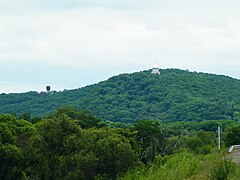 Свято-Троицкий Николаевский монастырь. Вид с автодороги М60.