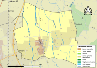 Mappa a colori che mostra l'uso del suolo.