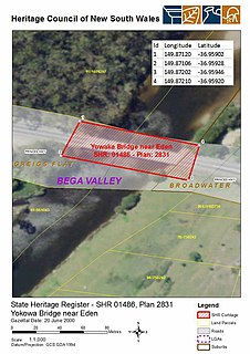 <span class="mw-page-title-main">Yowaka River bridge, Greigs Flat</span> Bridge in New South Wales, Australia