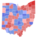 1881 Ohio Gubernatorial Election by County