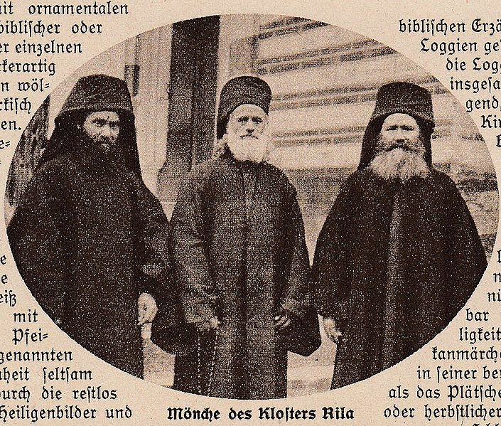 File:1927 monks from the Rila cloister in Bulgaria.jpg