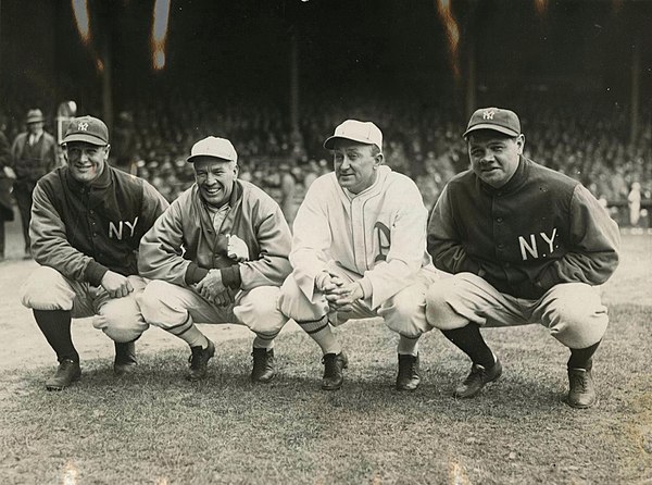 Lou Gehrig, Speaker, Ty Cobb, and Babe Ruth, 1928