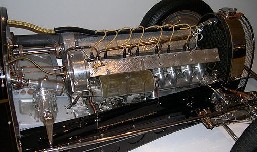 1933 Bugatti DOHC straight-8 in a Type 59 Grand Prix racer.