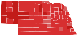 1942 Nebraska gubernur hasil pemilihan peta oleh county.svg