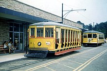 Ex-Veracruz car 9 in 1966, at the former Trolleyville USA museum. It is being restored by FSTM. 19660807 03 Trolleyville USA.jpg