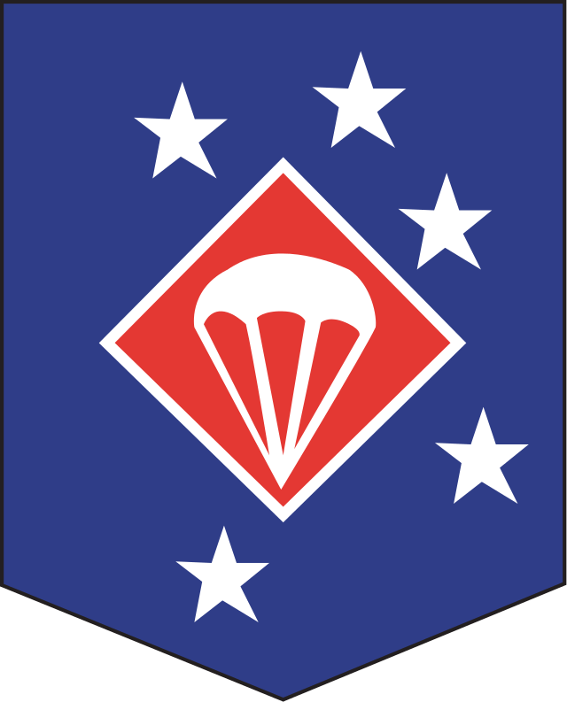 USMC WW2 1st Marine Amphibious Corps Parachute Battalion Patch . USP115