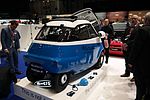 Het Microlino 1.0 prototype op het Autosalon van Genève in 2016