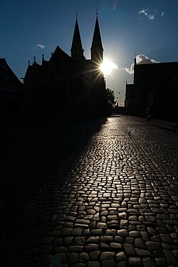 Cobblestones on a lazy summer evening