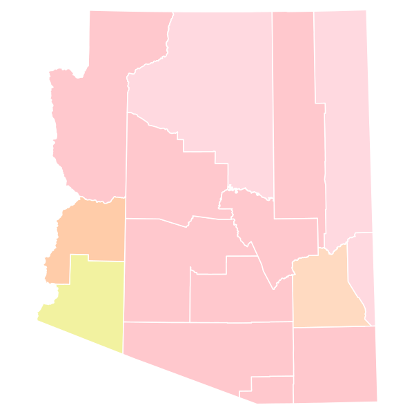 File:2022 Arizona Attorney General Republican primary election results map by county.svg
