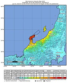 2024-01-01 Japan M7.5 earthquake shakemap (USGS).jpg