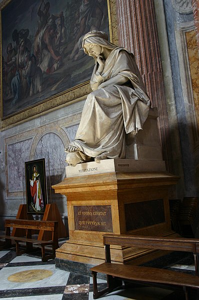 File:3232 - Roma - Santa Maria degli Angeli - Meditazione - Foto Giovanni Dall'Orto 17-June-2007.jpg