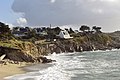 Les falaises à l'est de la plage de Trégana.