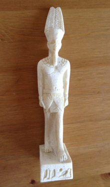 3D printed sculpture of the Egyptian Pharaoh Merankhre Mentuhotep shown at Threeding 3D Printed Ancient Egyptian Figurine 1.png