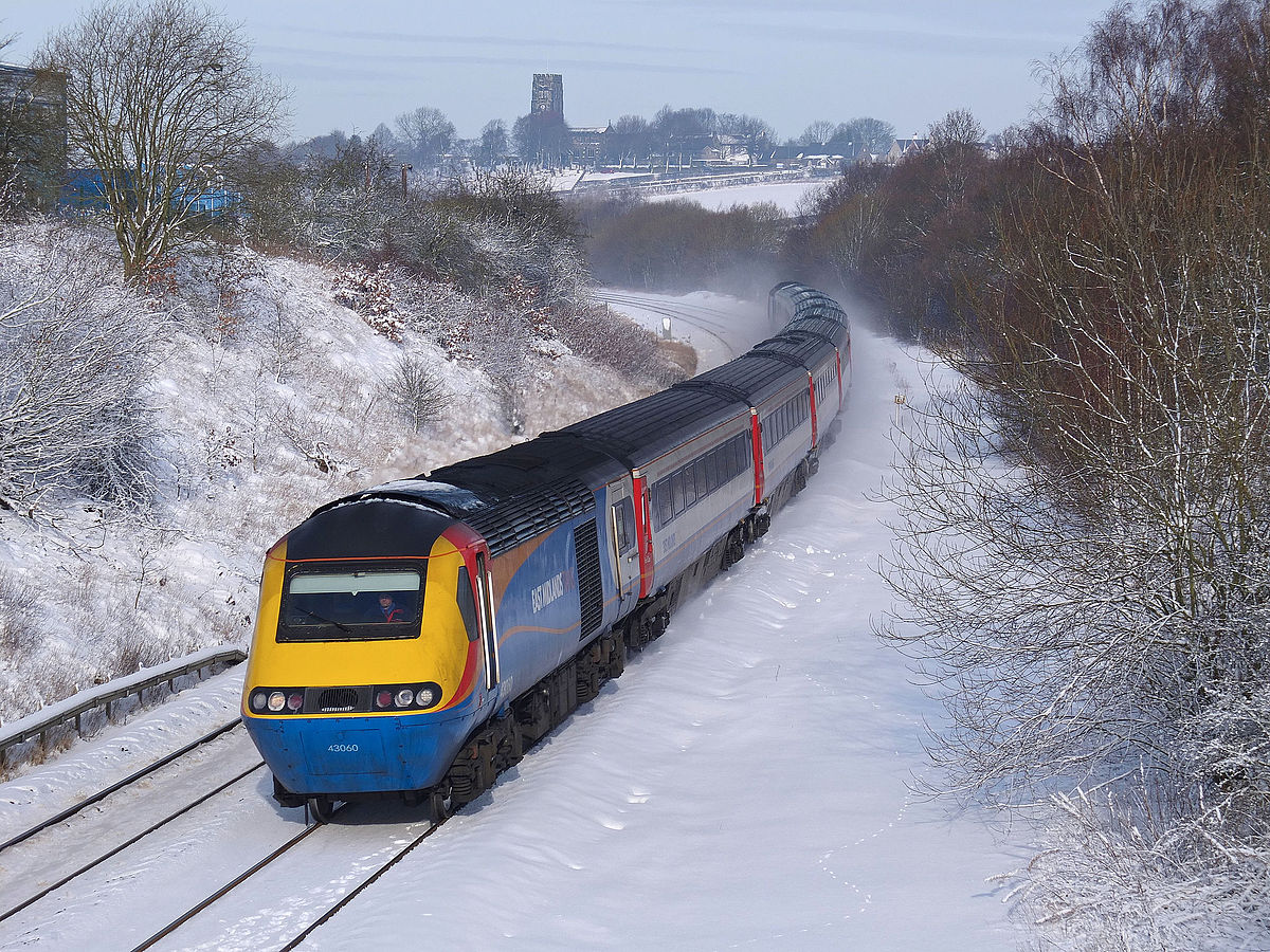 East train. Class 43 HST. British Rail class 43. Class 43. East Midlands Trains.