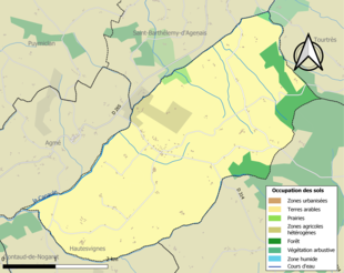 Mappa a colori che mostra l'uso del suolo.