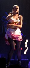 Stefani performing "4 in the Morning" during The Sweet Escape Tour. 4InTheMorning1.jpg