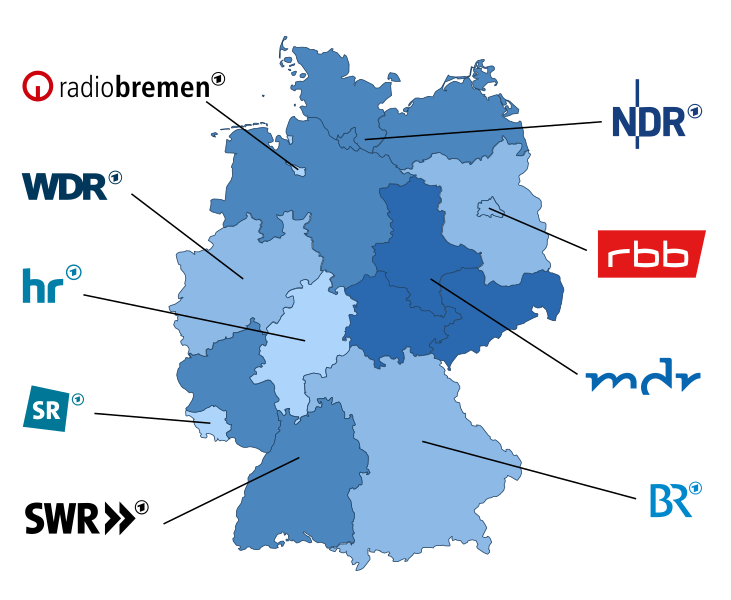 Carte actuelle des stations membres de l'ARD