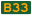 AUS Alphanumeric Route B33.svg