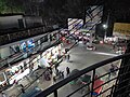 A street view at nighttime in the busy town of Nawabganj