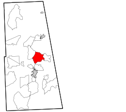 Location within Adair County and the state of Oklahoma