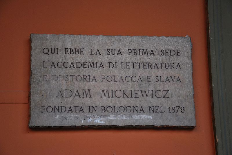 File:Adam Mickiewicz plaque in Bologna 2015.jpg