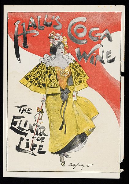 File:Advert for Hall's Coca Wine; The Elixir of Life Wellcome L0040437.jpg