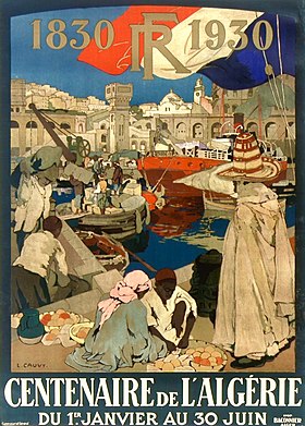 Affiche du Centenaire de l'Algérie française (1930).
