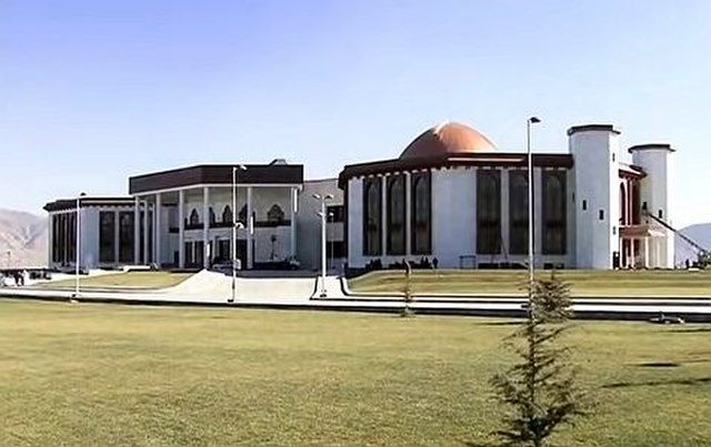 The National Assembly of Afghanistan in Kabul. The current site was built in 2015.