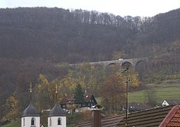 Malakoff Bridge; in the foreground, Wiesensteig