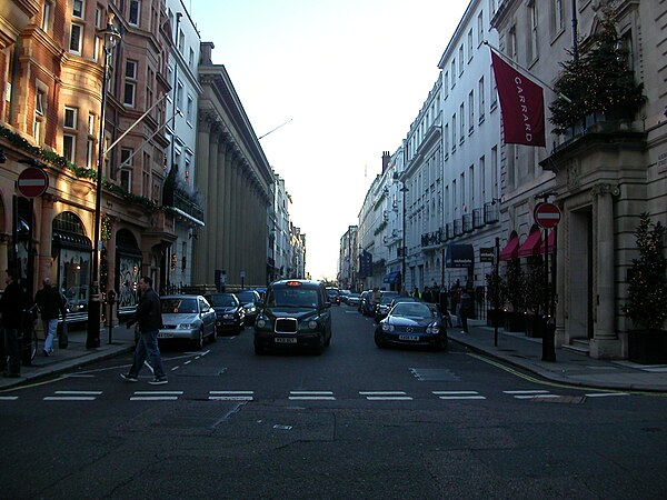 Southward view of Albemarle Street, from the Grafton Street junction.