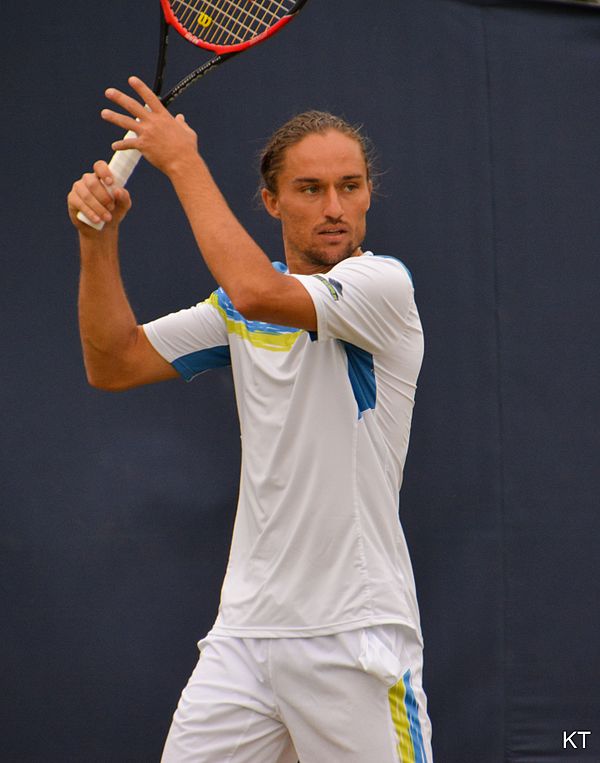 Dolgopolov at the 2015 Aegon Championships