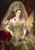 Carica Aleksandra Feodorovna (Charlotte Pruska) v kokošniku, 19. stoletje.