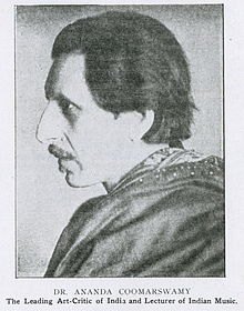 Portrait of Coomaraswamy printed in the April 1916 issue of The Hindusthanee Student