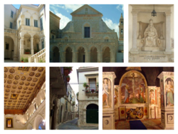 Collage of the monuments of Andria