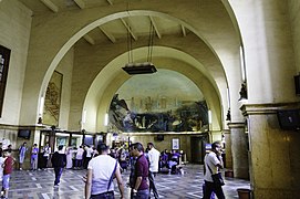 Le hall de la gare.