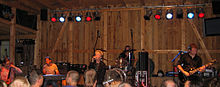 Clark's live band 2008 (from left to right): Jann Michael Engel, Murat Parlak, Anne Clark, Niko Lai, Jeff Aug Anne Clark Konzert 20080728 B.jpg