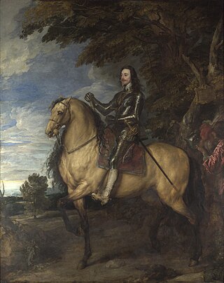 <i>Equestrian Portrait of Charles I</i> Painting by Anthony van Dyck